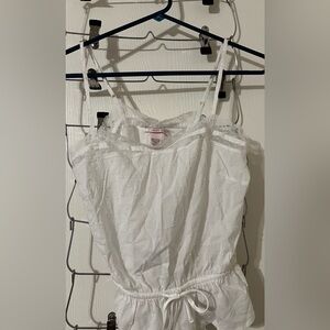 White Tank Top with Lace